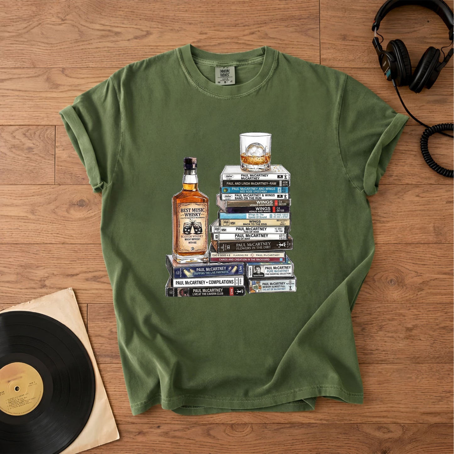 Paul McCartney Cassette Collection T-Shirt – Retro Music The Beatles Band Merch Tee