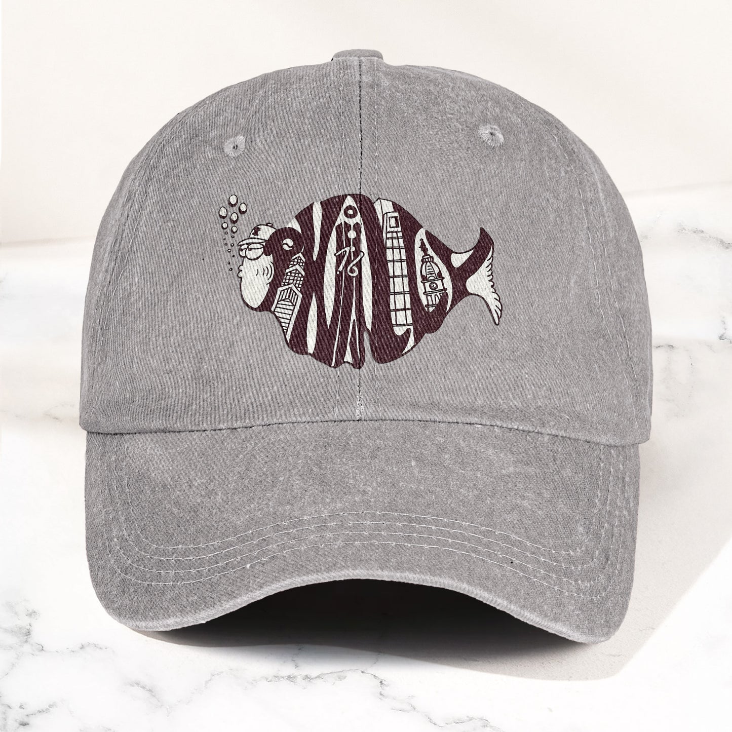 Phish Phishadelphia Logo Denim Cap – Retro Music Phish Cap Gift For Dad (With Box)