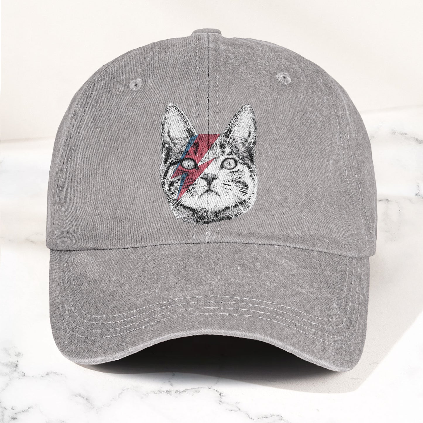 Kitty Stardust Denim Cap – David Bowie Inspired Merch Dad Hat (With Box)