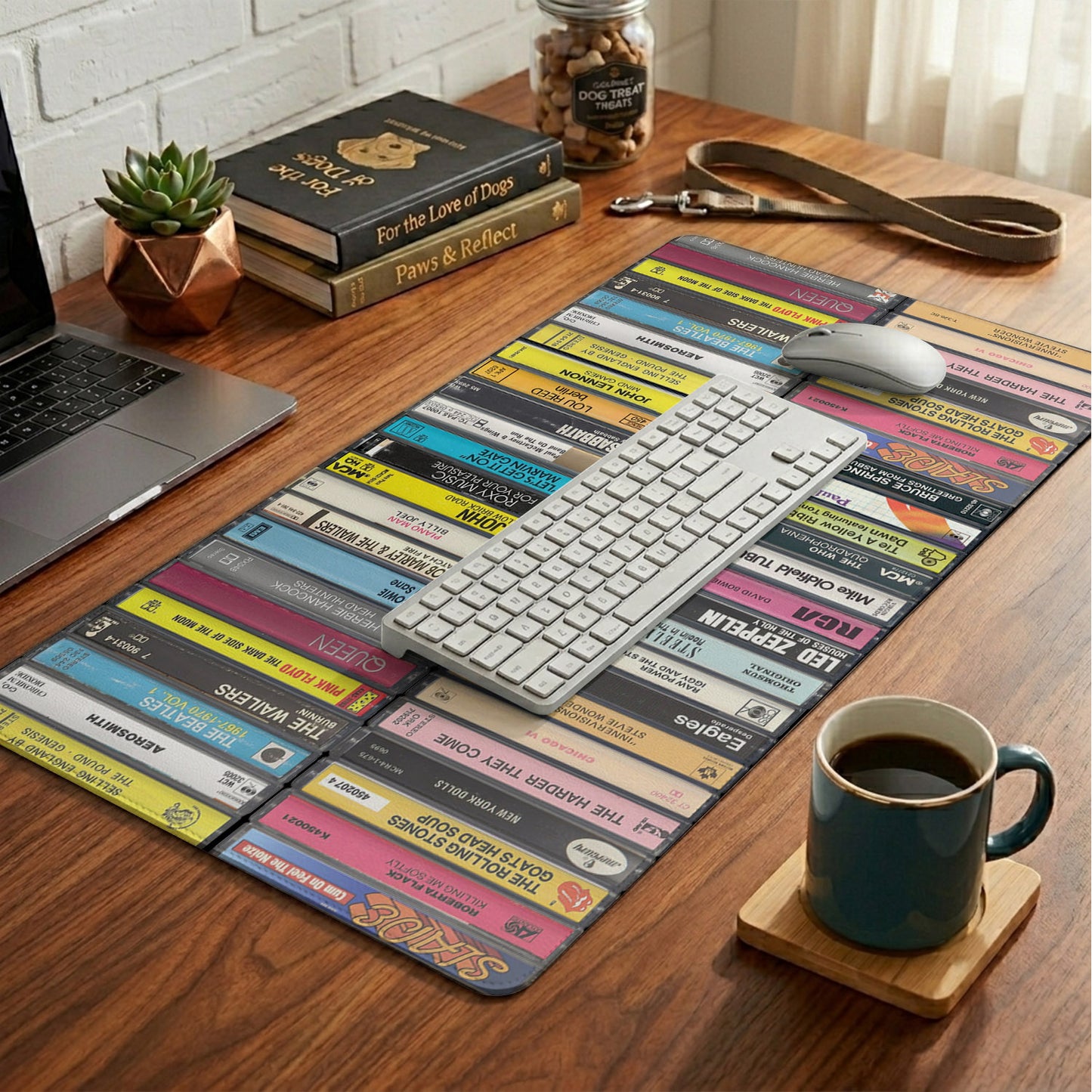 Retro 1973 Music Print Desk Mat – Non-slip Home Office Gift Keyboard Pad Birthday Gift For Music Lovers