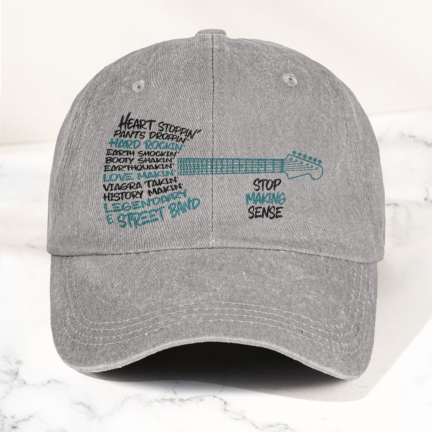Bruce Springsteen & The E Street Band Denim Cap – Retro Rock Music Fan Cap Gift For Dad (With Box)