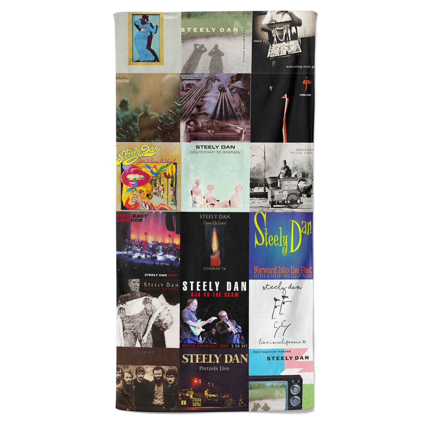Steely Dan Beach Towel – Album Cover Collage Classic Rock Towel