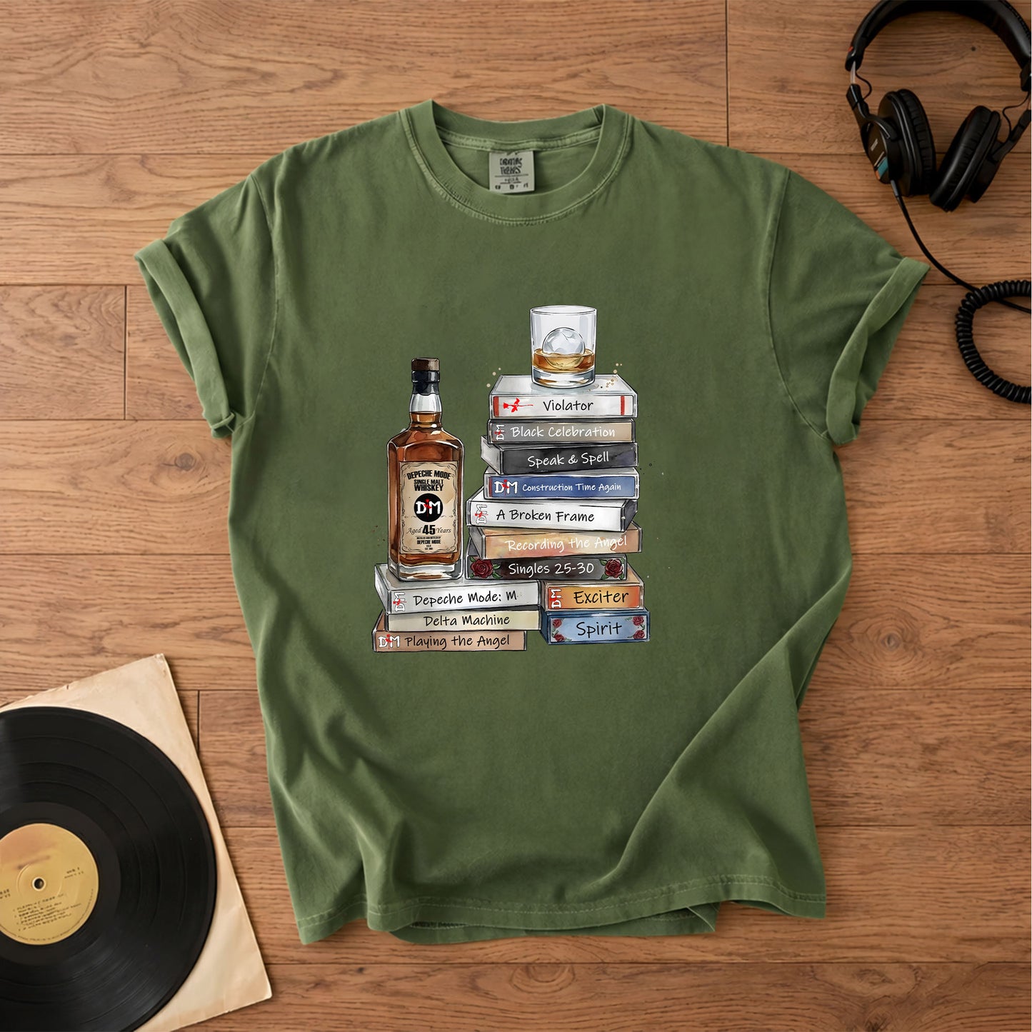 Depeche Mode Cassette Album Collection T-Shirt – Retro Music Depeche Mode Merch Tee