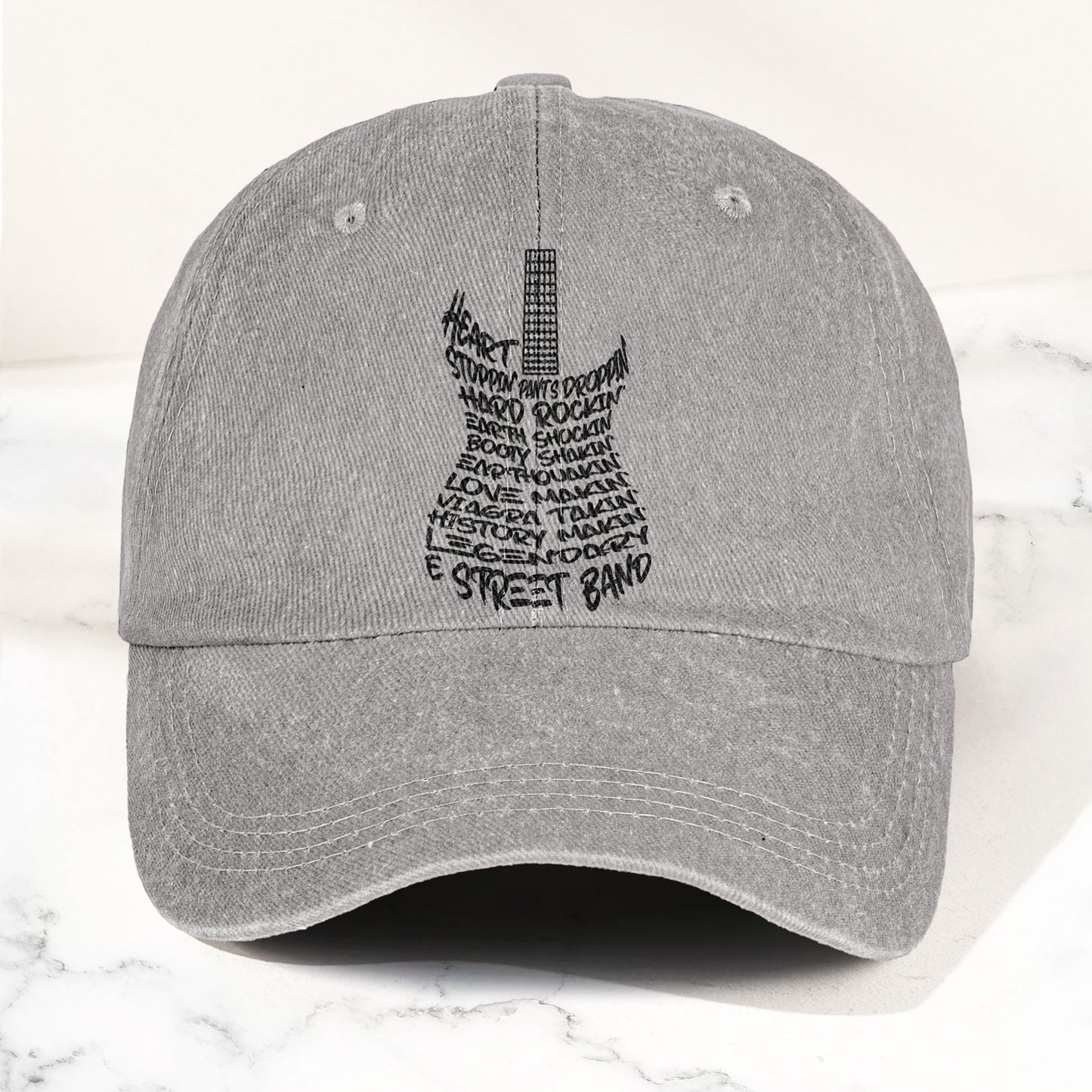 Bruce Springsteen and E Street Band Denim Cap – Retro Rock Music Fan Cap (With Box)