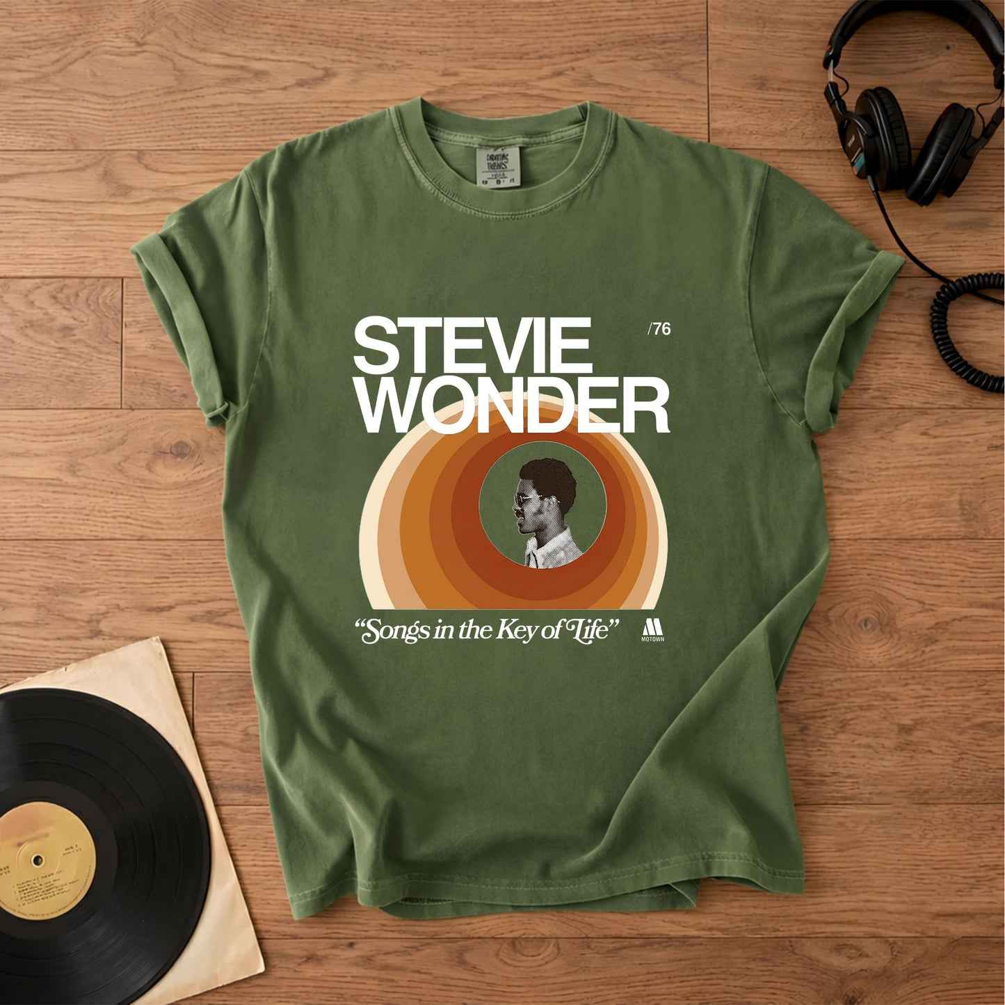 Stevie Wonder Songs in the Key of Life Vintage Tee Unisex T-Shirt – Retro Rock Music Bands Merch Tee