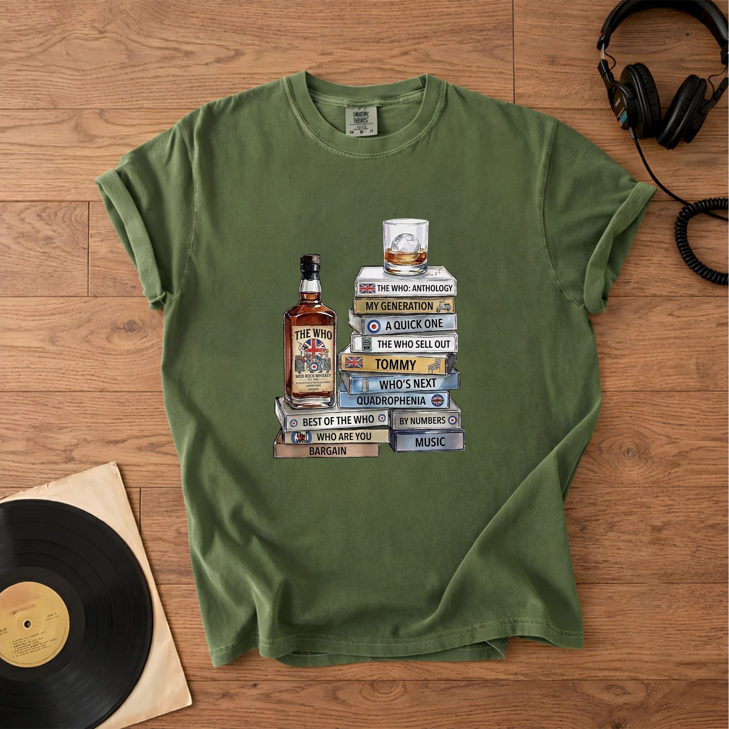 The Who Cassette Album Collection T-Shirt – Retro Rock Music Band Merch Tee