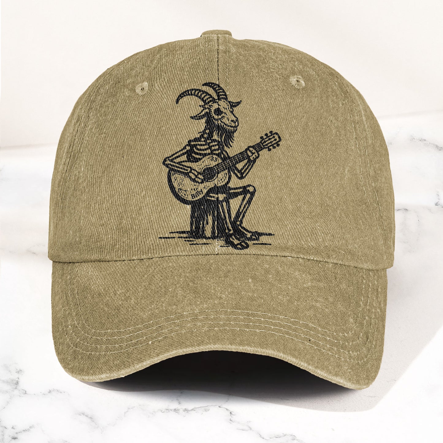 Billy Strings GoatSkeleton Guitarist Graphic Music Merch Denim Cap – Retro Vintage Dad Cap Gift For Dad (With Box)