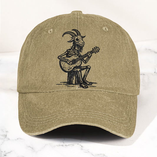 Billy Strings GoatSkeleton Guitarist Graphic Music Merch Denim Cap – Retro Vintage Dad Cap Gift For Dad (With Box)
