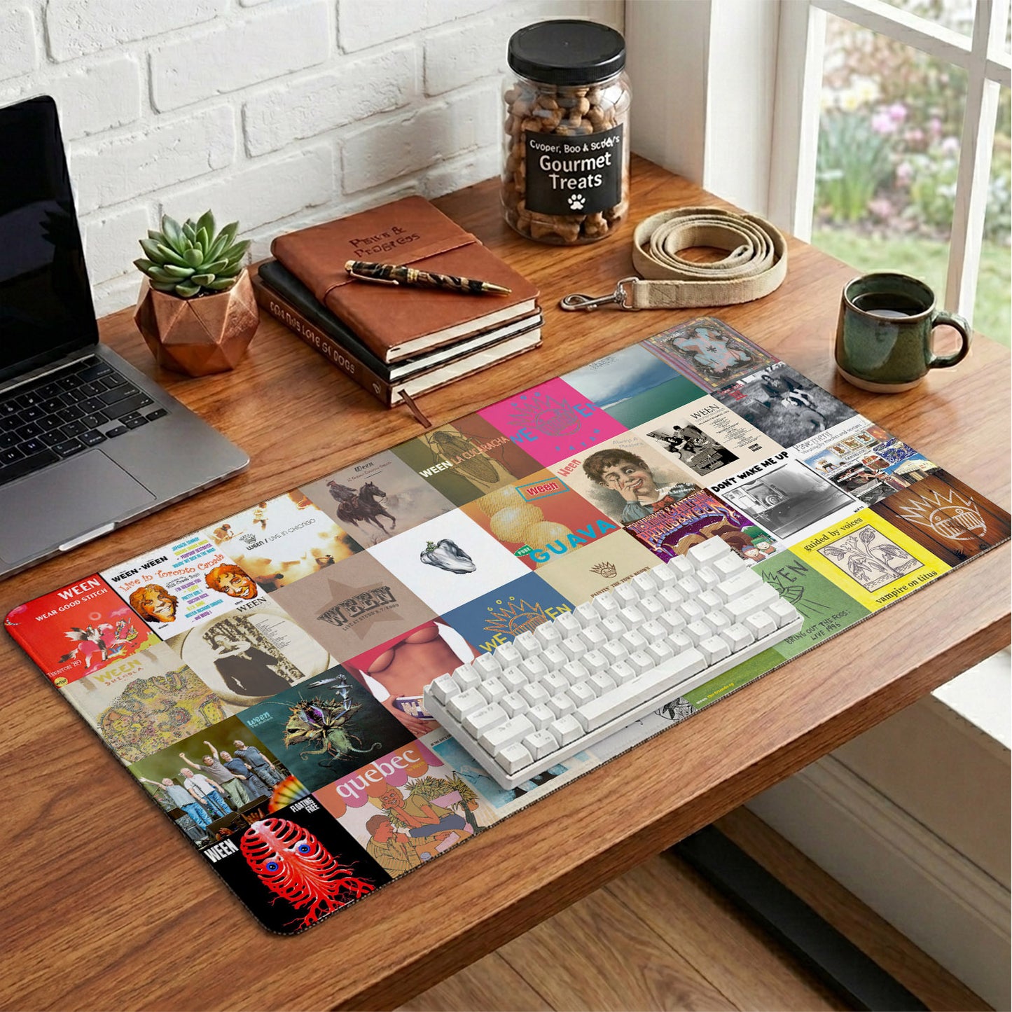 Ween Band Album Collage Print Desk Mat – Non-slip Office Gift Keyboard Pad Birthday Gift For Music Lovers