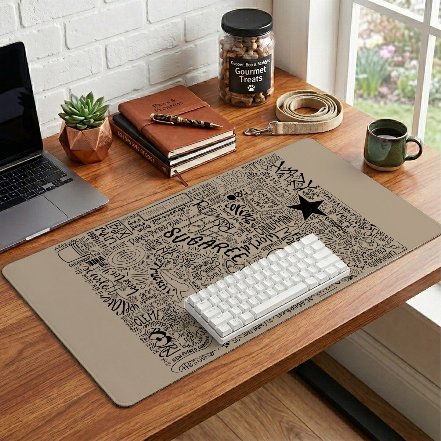 Grateful Dead Songs Desk Mat – Non-slip Home Office Gift Keyboard Pad Birthday Gift For Music Fan