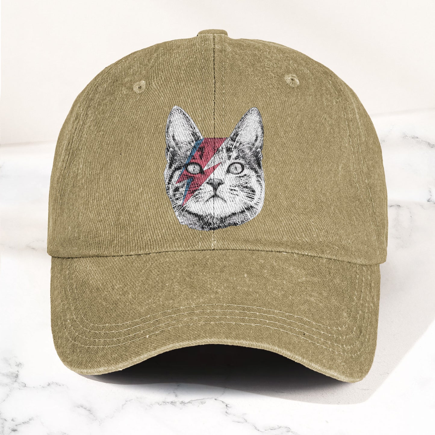 Kitty Stardust Denim Cap – David Bowie Inspired Merch Dad Hat (With Box)