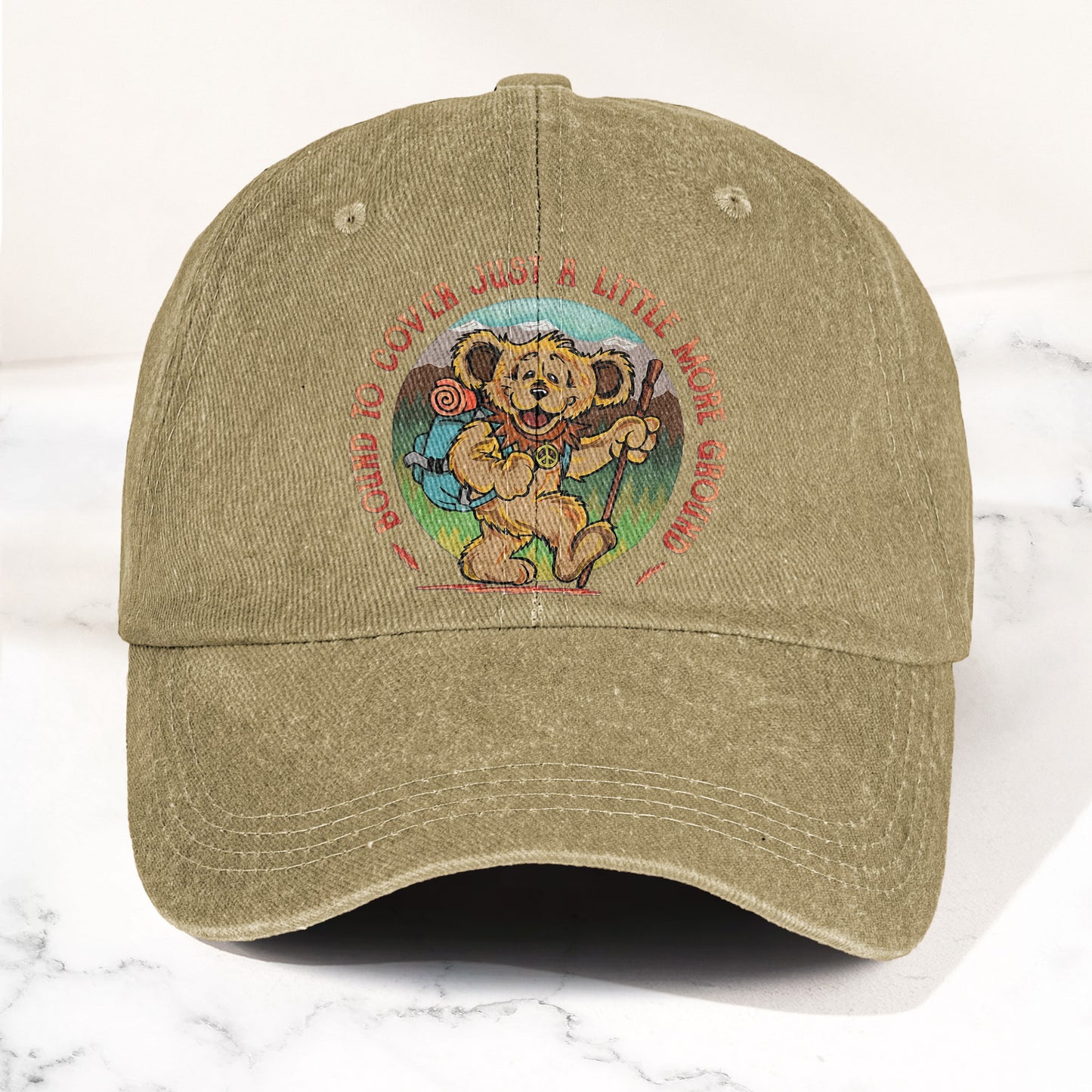 Grateful Dead Bound to Cover Just a Little More Ground Denim Cap – Retro Vintage Dad Cap Gift For Dad (With Box)