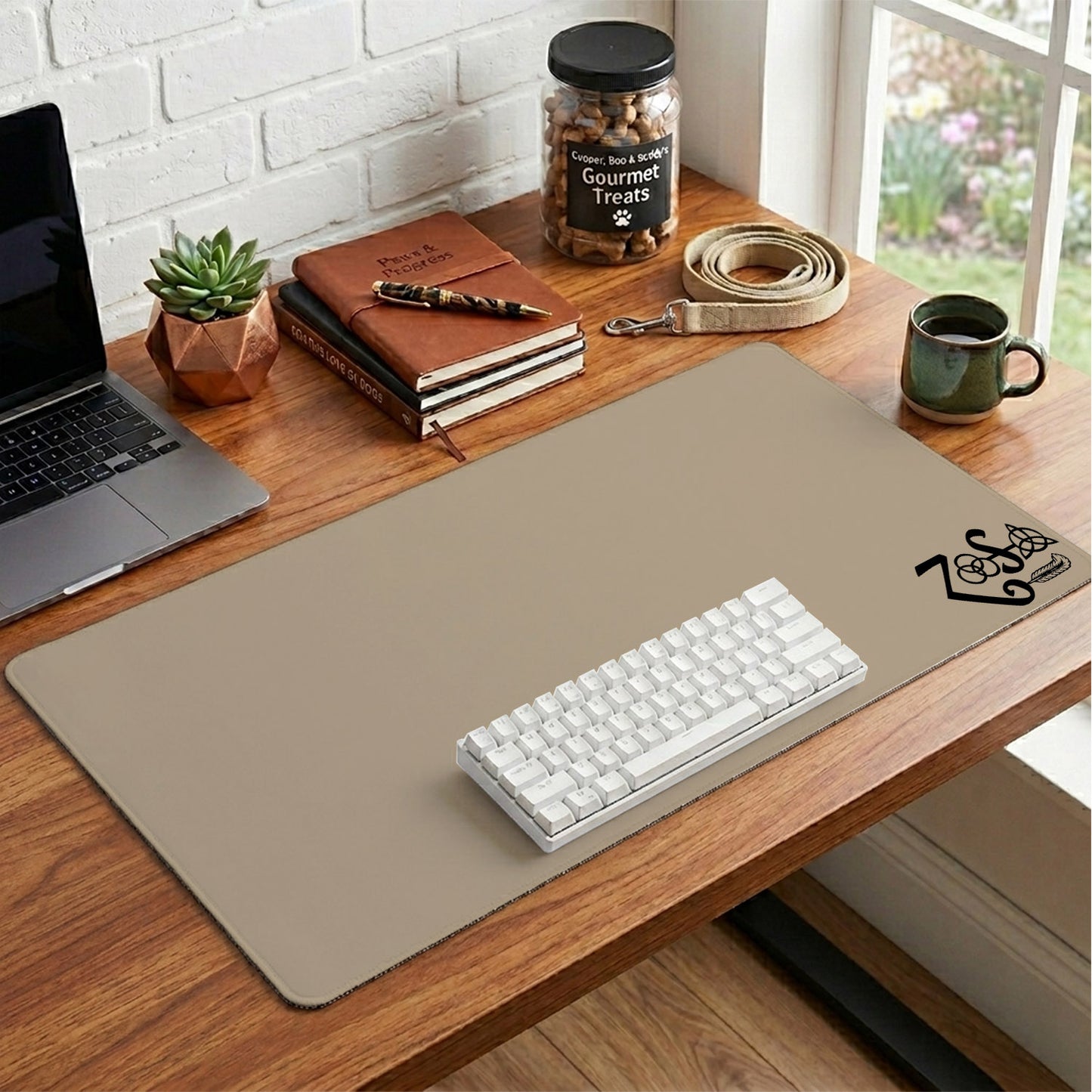 Led Zeppelin Zoso Symbols Desk Mat – Non-slip Home Office Gift Keyboard Pad Birthday Gift For Music Fan