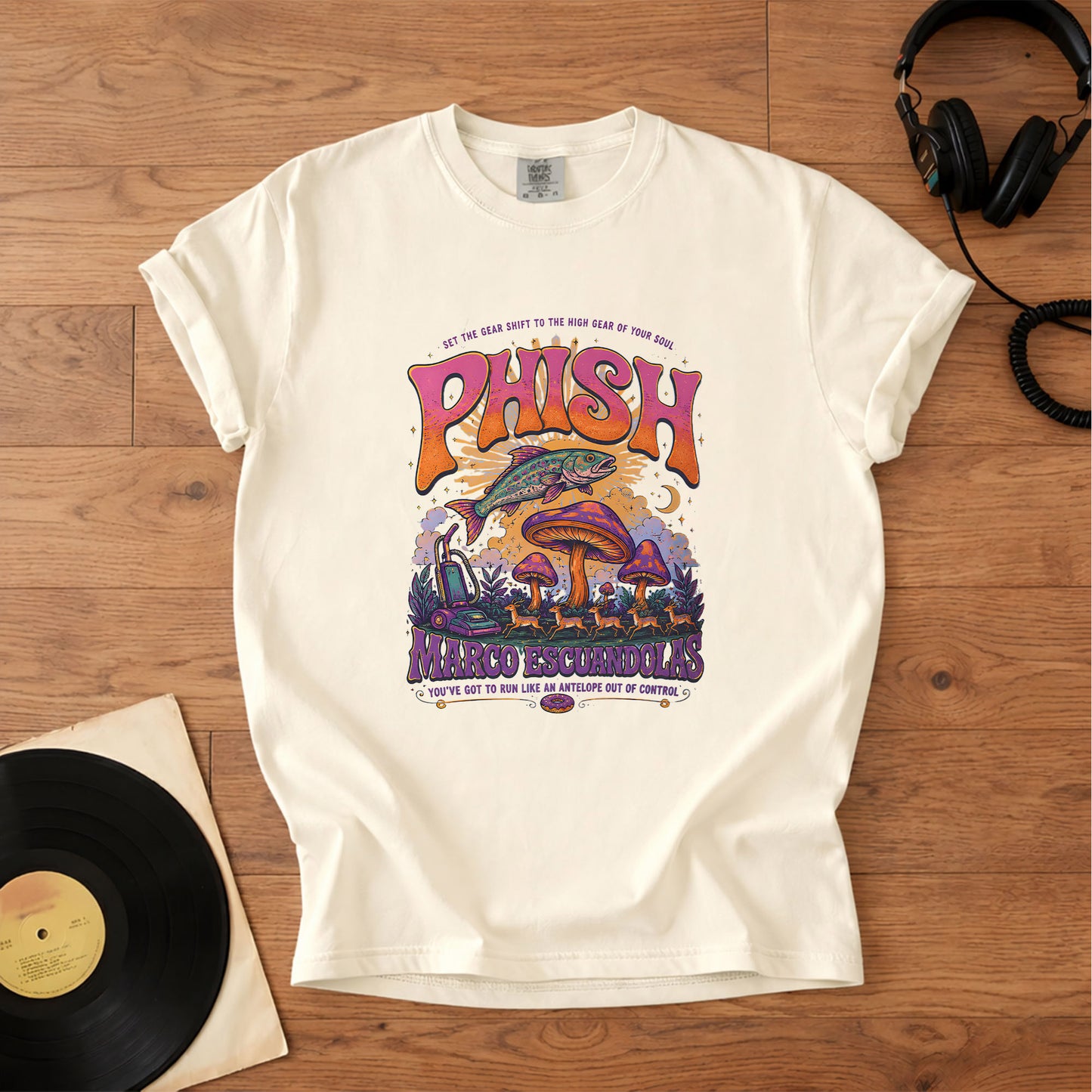 Phish Marco Escuandolas T-Shirt – Retro Rock Music Phish Bands Merch Tee