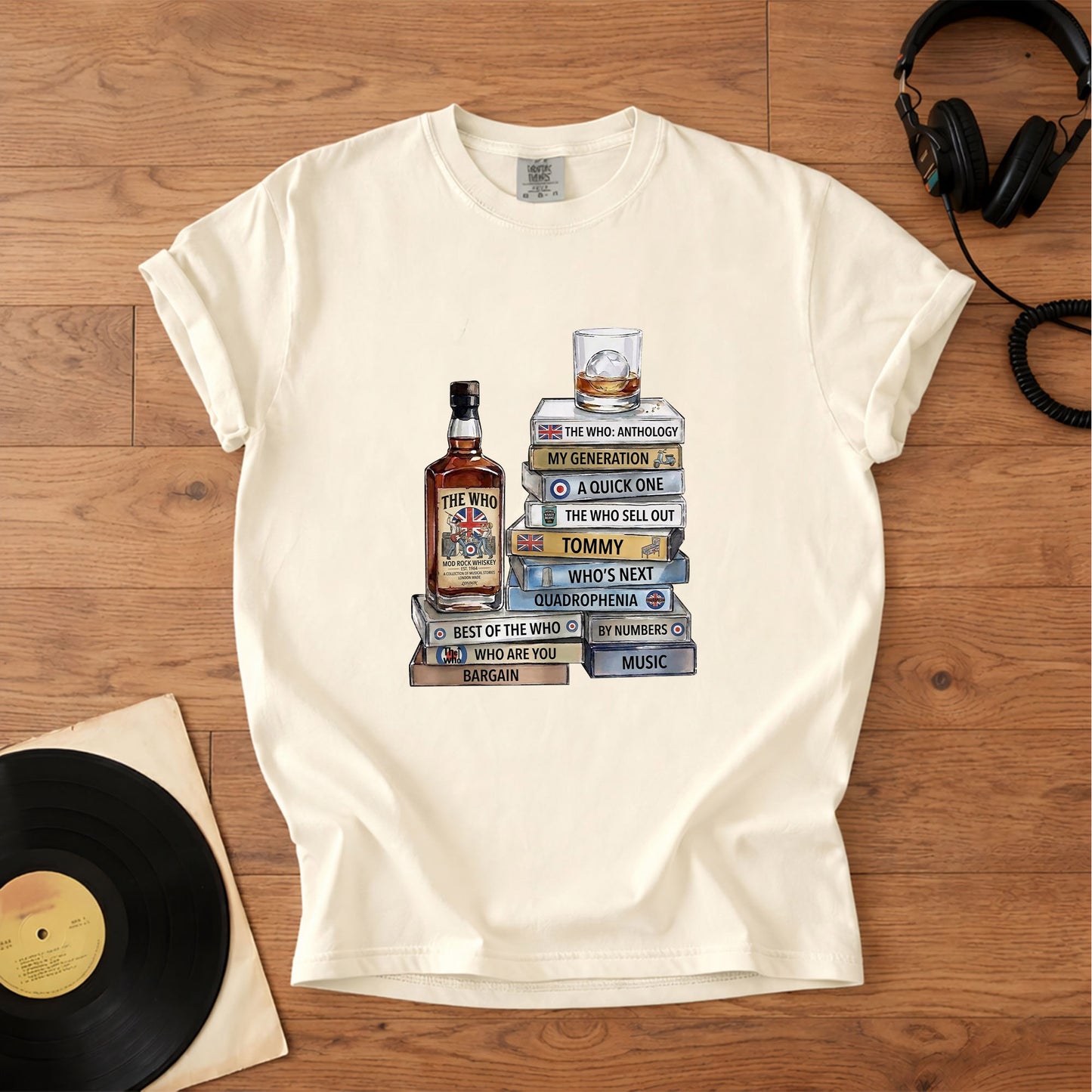 The Who Cassette Album Collection T-Shirt – Retro Rock Music Band Merch Tee