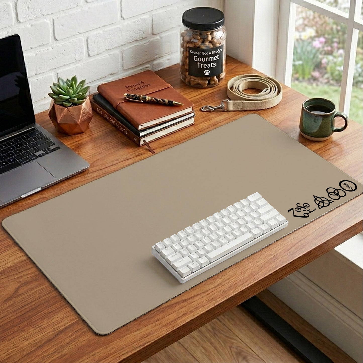 Led Zeppelin Zoso Logo Desk Mat – Non-slip Home Office Gift Keyboard Pad Birthday Gift For Music Fan