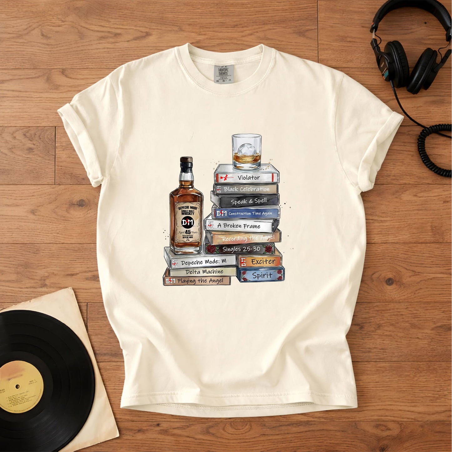 Depeche Mode Cassette Album Collection T-Shirt – Retro Music Depeche Mode Merch Tee