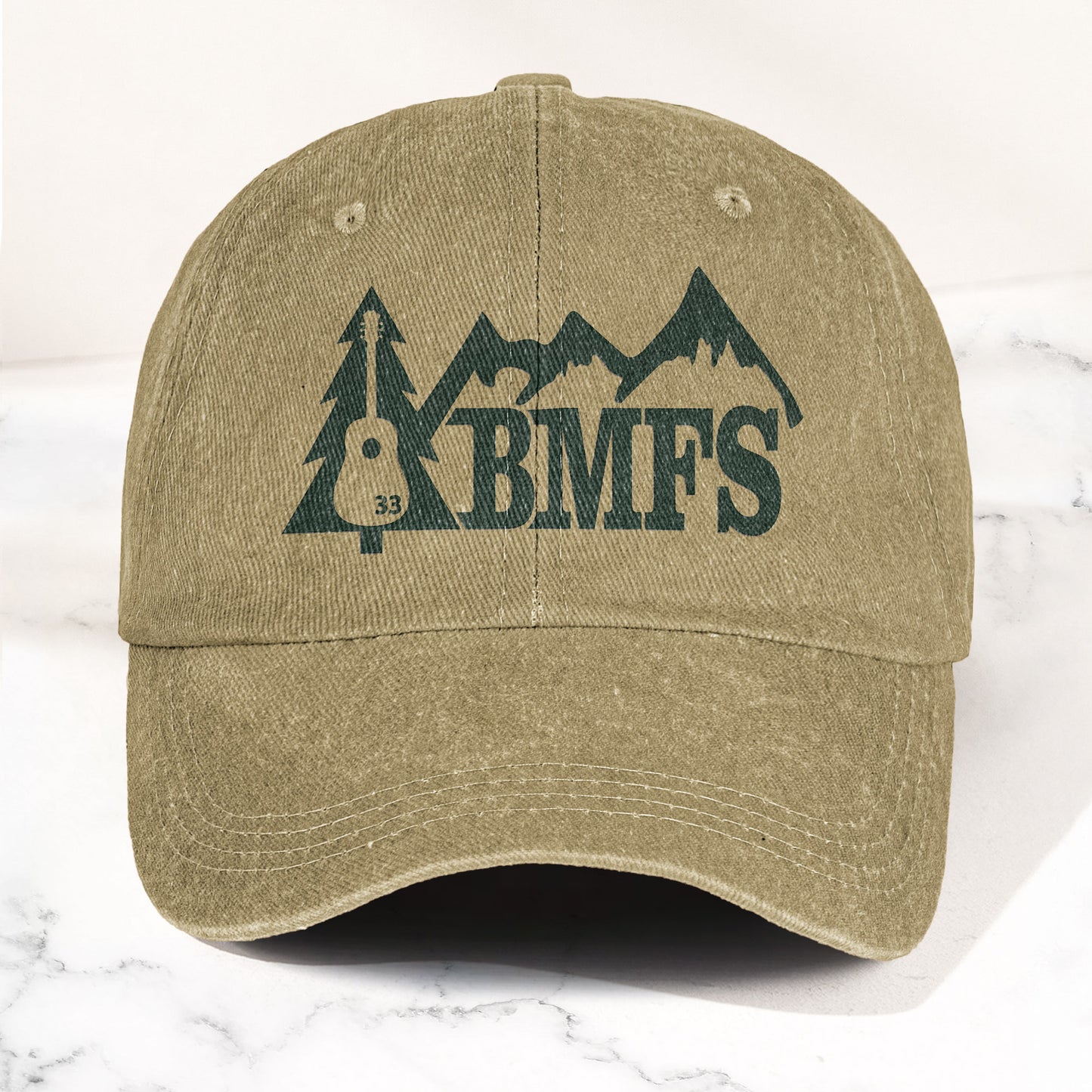 Billy Strings BMFS Acoustic Guitar Mountain Nature Music Merch Denim Cap – Retro Vintage Dad Cap Gift For Dad (With Box)