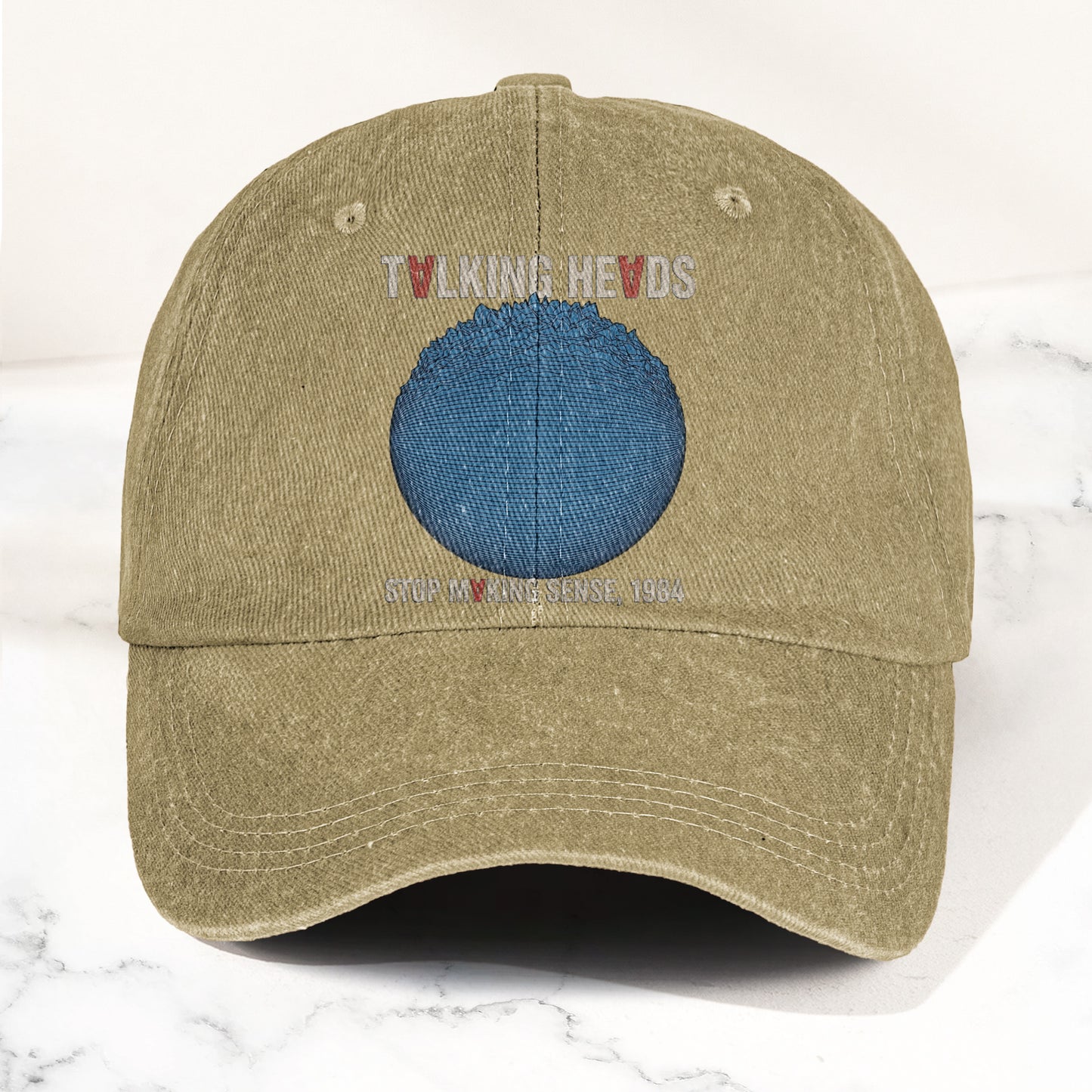 Talking Heads Stop Making Sense 1984 Graphic Denim Cap – Retro Rock Music Fan Cap (With Box)