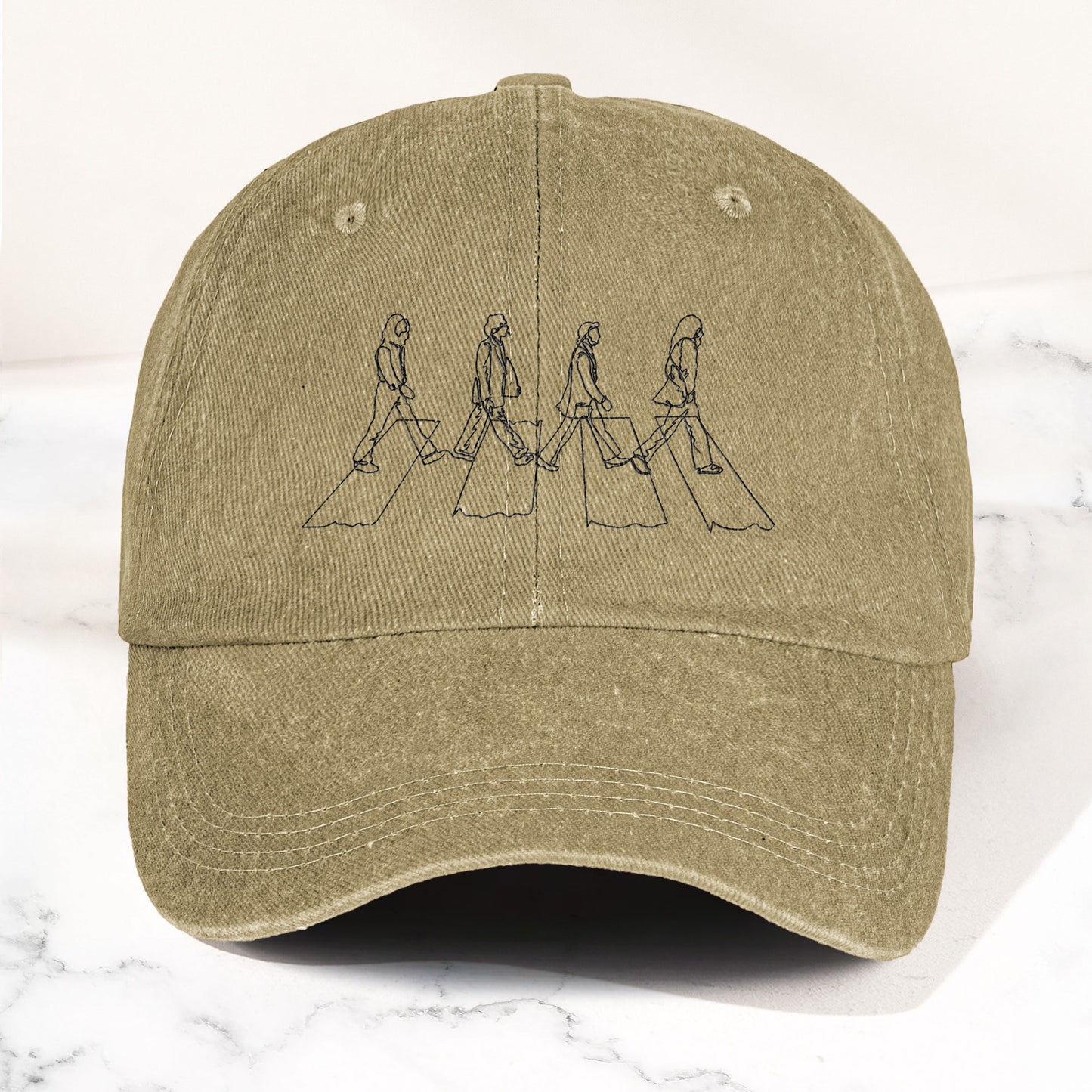 Abbey Road The Beatles Denim Dad Cap – Iconic Album Design (With BOX)