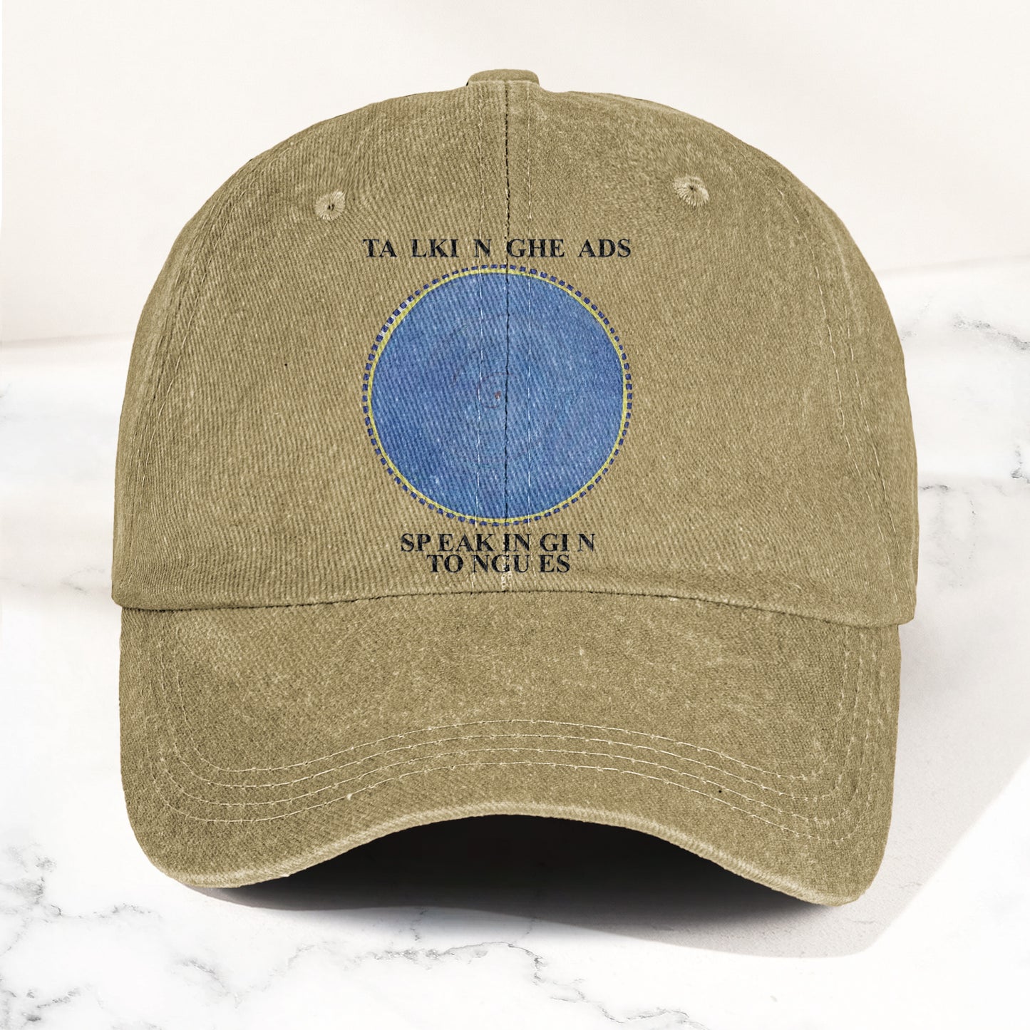 Talking Heads Speaking in Tongues Denim Cap – Retro Music Fan Concert Cap Gift For Dad Father's Day (With Box)