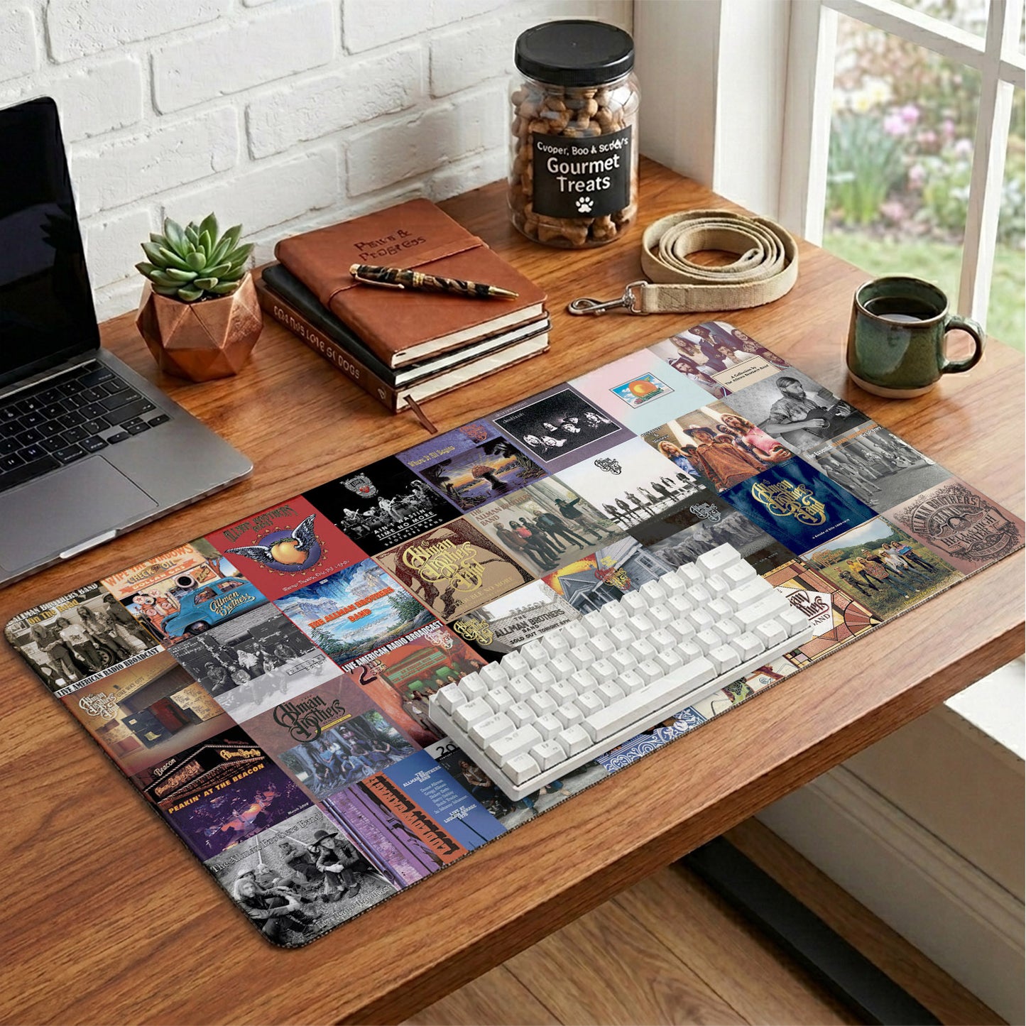 The Allman Brothers Band Album Collage Print Desk Mat – Non-slip Office Gift Keyboard Pad Birthday Gift For Music Lovers