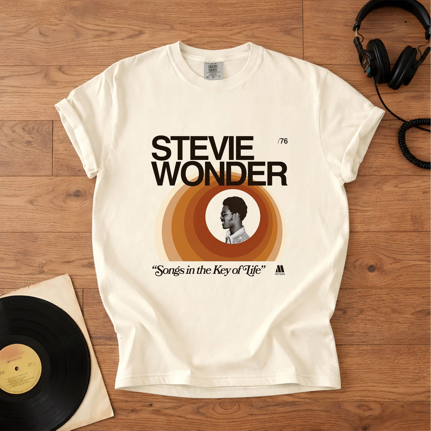 Stevie Wonder Songs in the Key of Life Vintage Tee Unisex T-Shirt – Retro Rock Music Bands Merch Tee