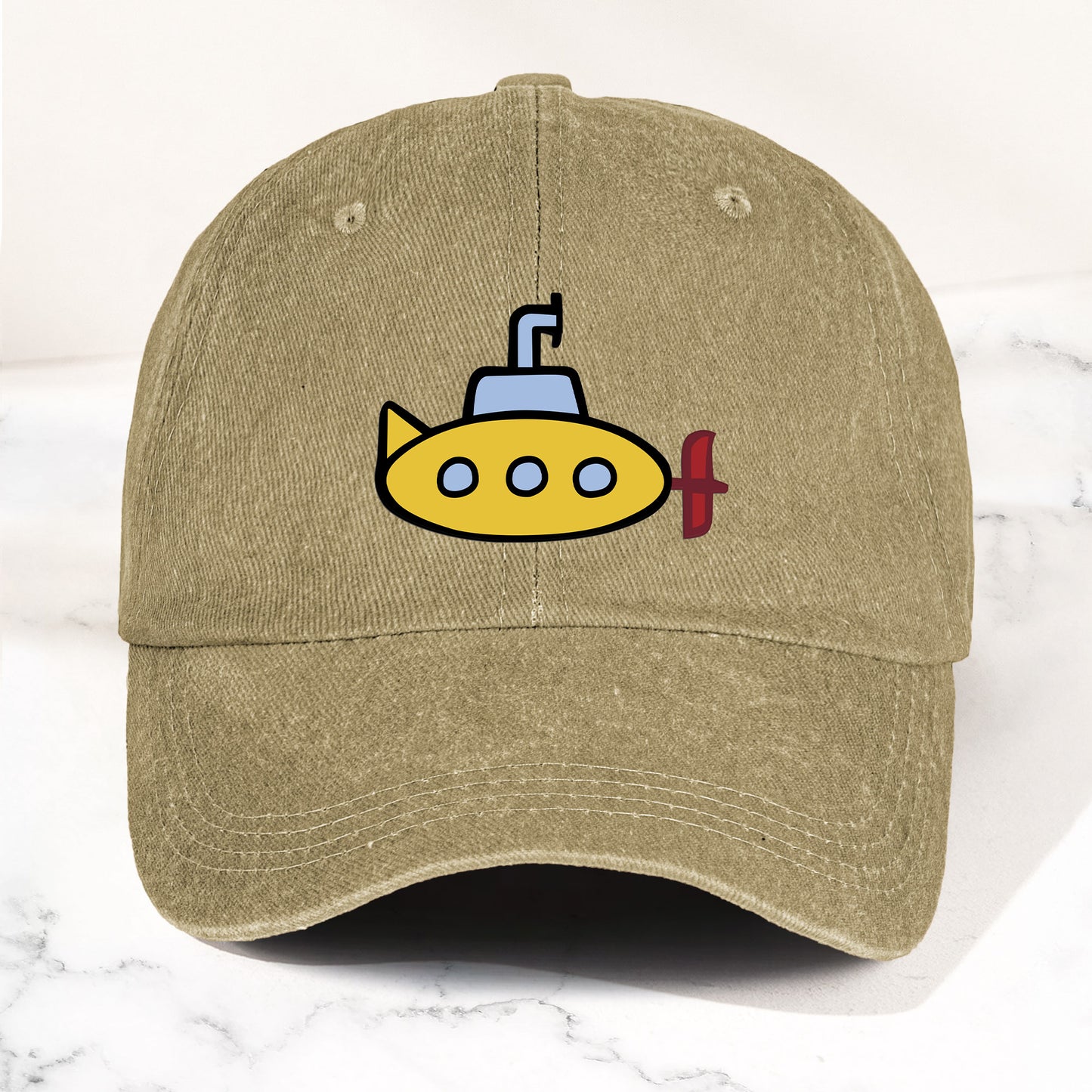 The Beatles Denim Cap – Yellow Submarine Minimalist Dad Hat ( With Box)