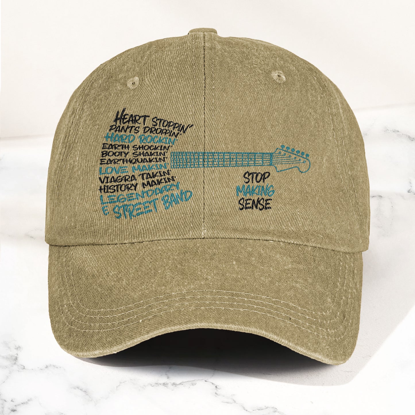 Bruce Springsteen & The E Street Band Denim Cap – Retro Rock Music Fan Cap Gift For Dad (With Box)