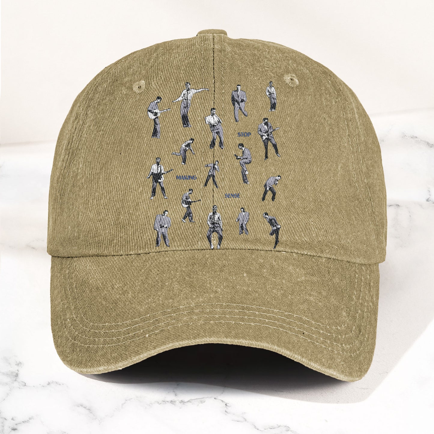 Talking Heads Stop Making Sense Dance Denim Cap – Retro Music Fan Concert Cap Gift For Dad Father's Day (With Box)