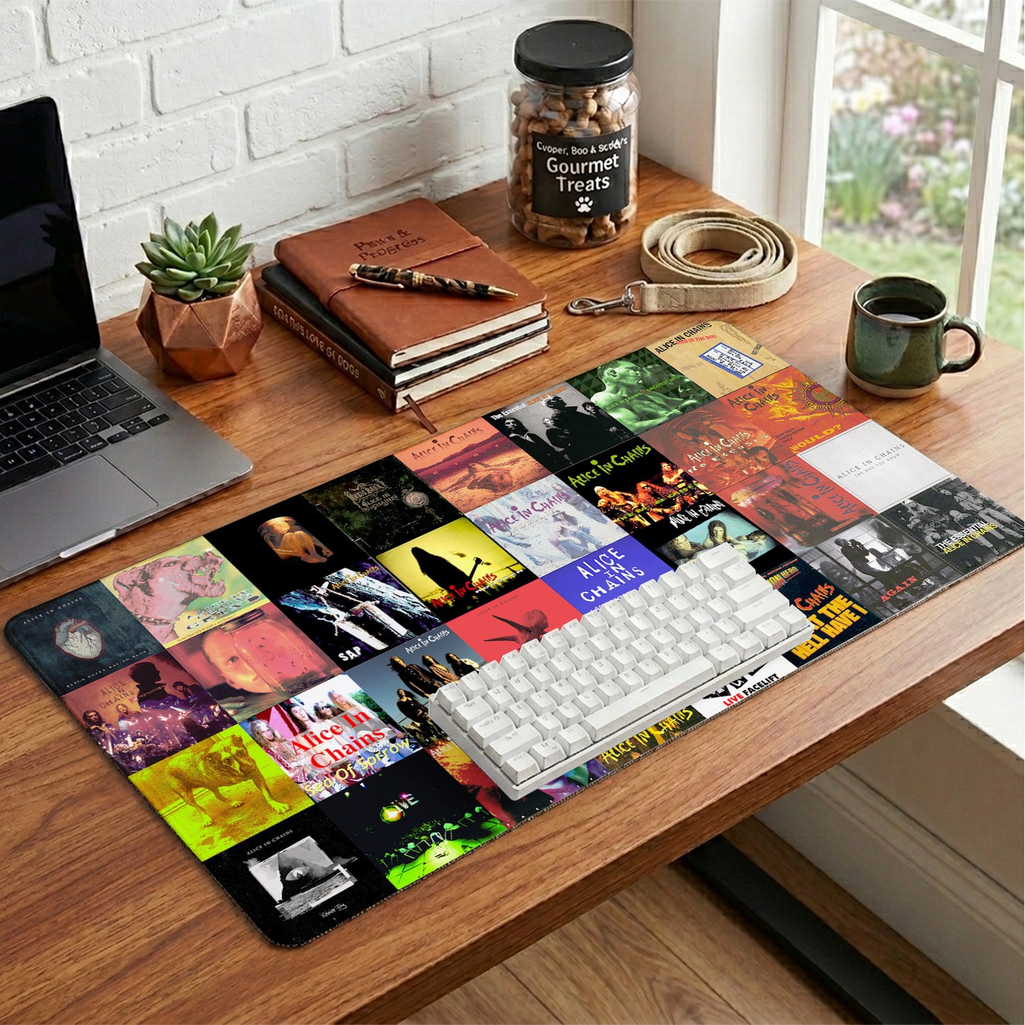Alice in Chains Print Desk Mat – Non-slip Home Office Gift Keyboard Pad Birthday Gift For Music Lovers