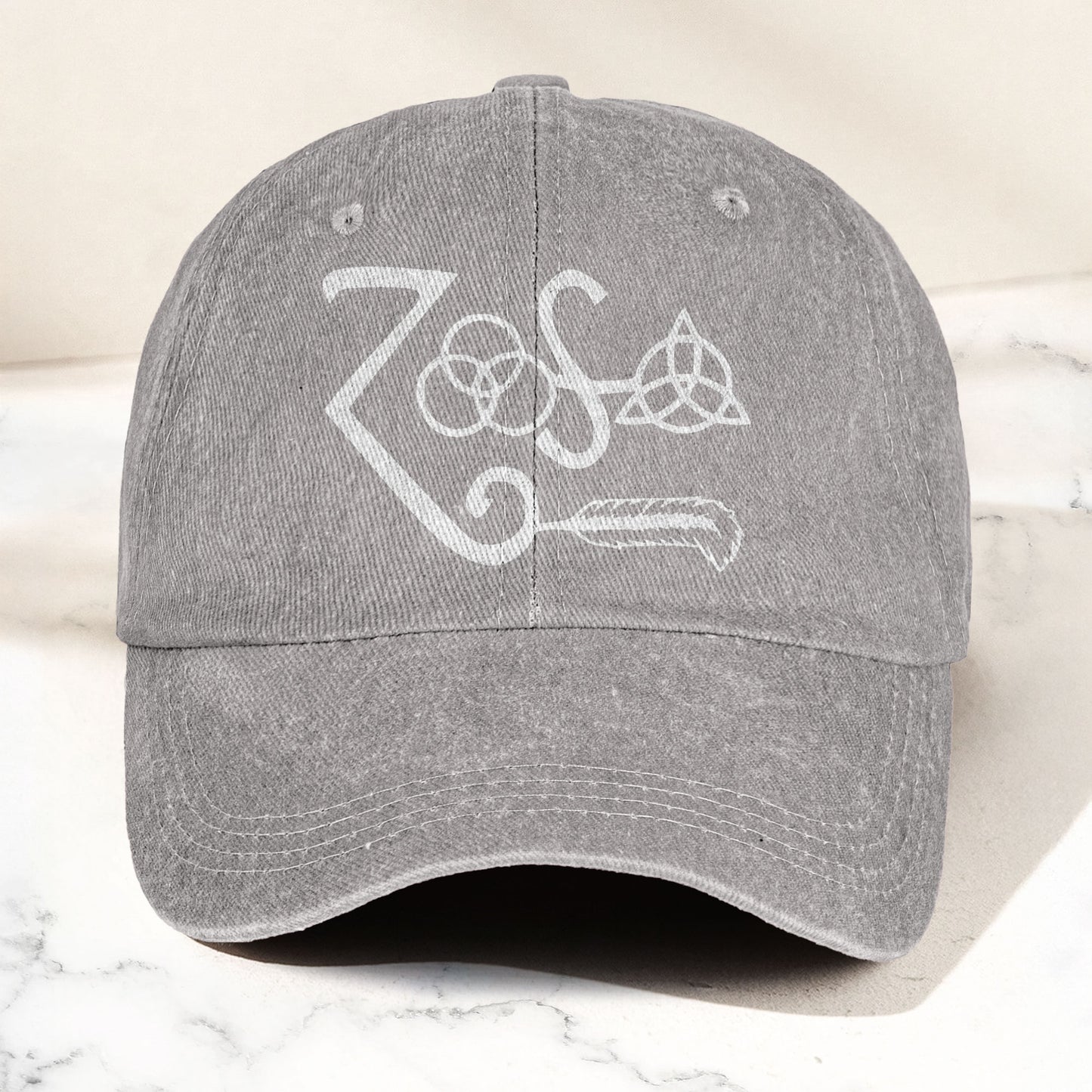 Led Zeppelin Denim Cap – Retro Classic Rock Music Inspired Dad Hat (With Box)