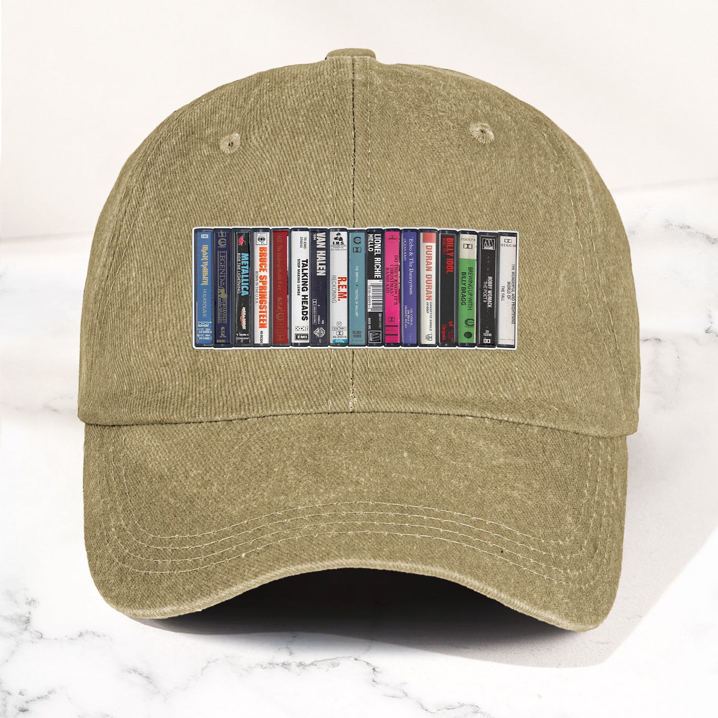 1984 Cassette Tape Collection Denim Dad Cap – Retro Music Mixtape Aesthetic Hat (With BOX)