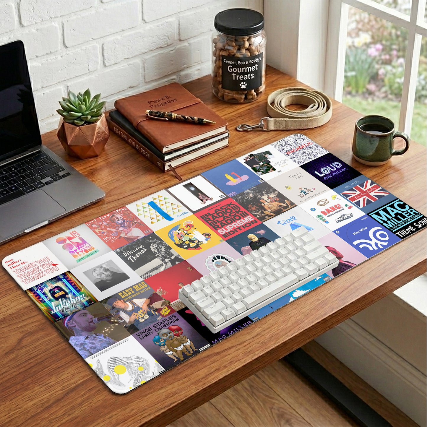 Mac Miller Print Desk Mat – Non-slip Home Office Gift Keyboard Pad Birthday Gift For Music Lovers