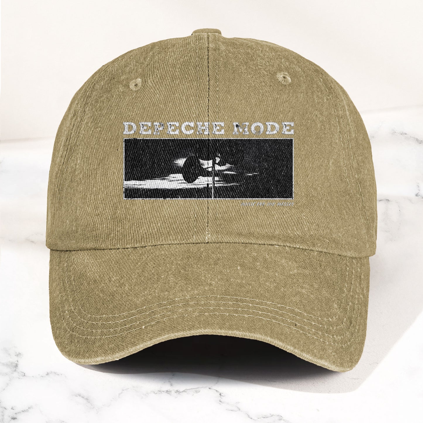 Music for the Masses Denim Cap – Retro Depeche Mode Merch Dad Hat (With Box)