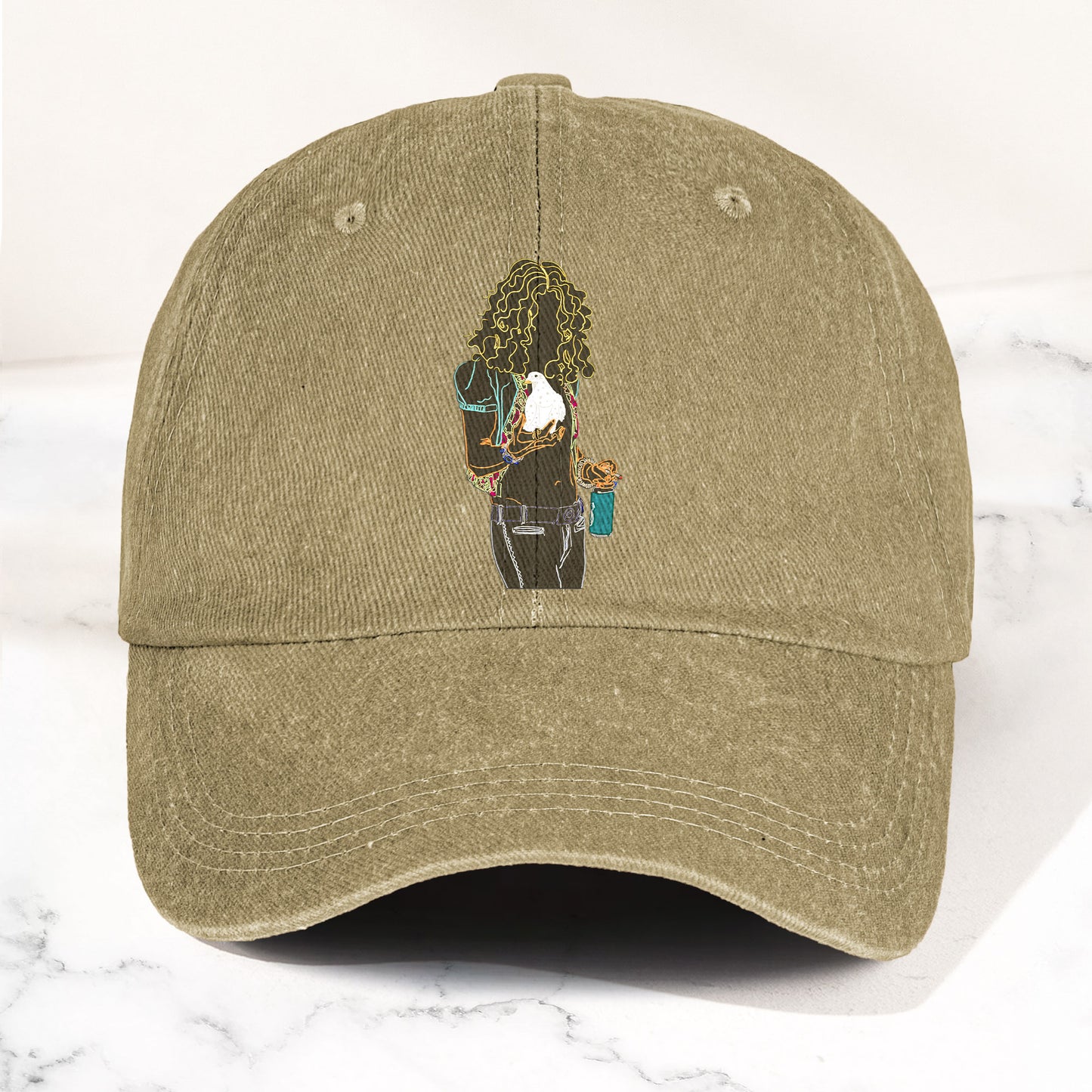 Robert Plant Denim Cap – Retro Classic Rock Music Inspired Dad Hat (With Box)