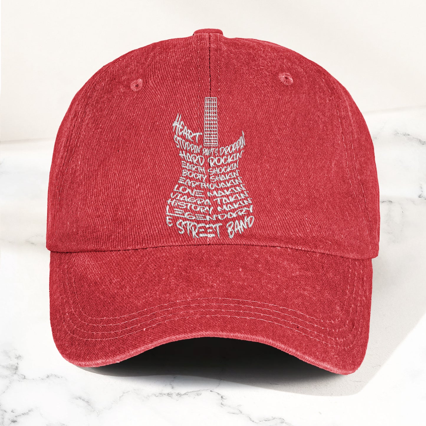 Bruce Springsteen and E Street Band Denim Cap – Retro Rock Music Fan Cap (With Box)