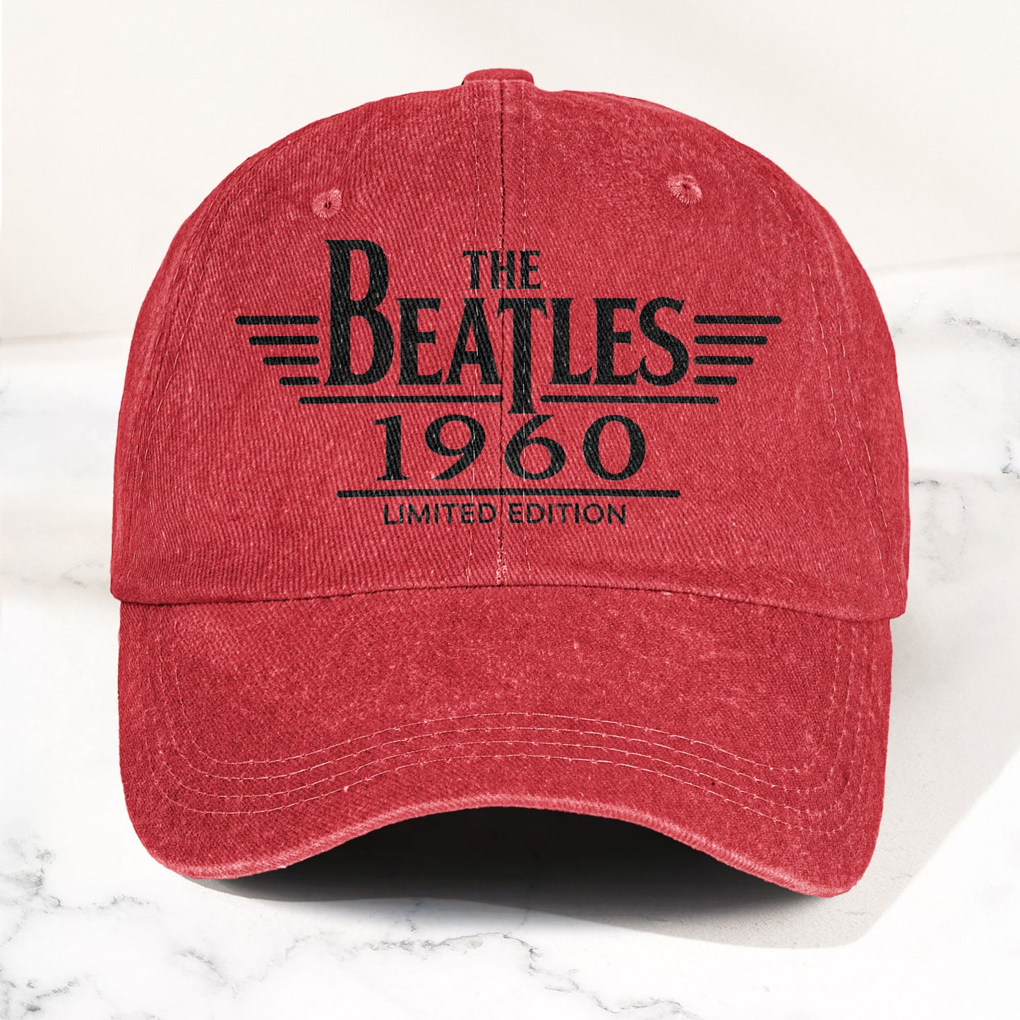 The Beatles Band Logo 1960 Denim Cap – Vintage Dad Cap Gift For Dad (With Box)
