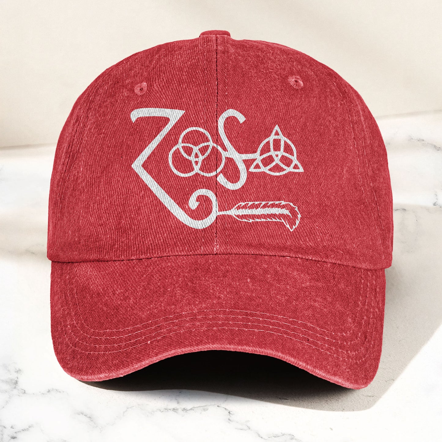 Led Zeppelin Denim Cap – Retro Classic Rock Music Inspired Dad Hat (With Box)
