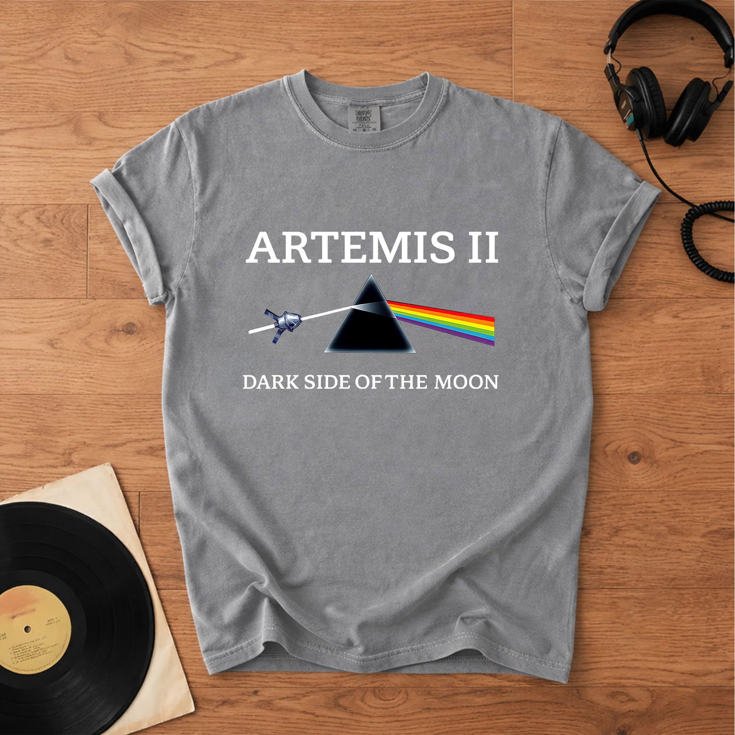 Cosmic Prism Comfort Tee – Space & Retro Rock Inspired Graphic Shirt