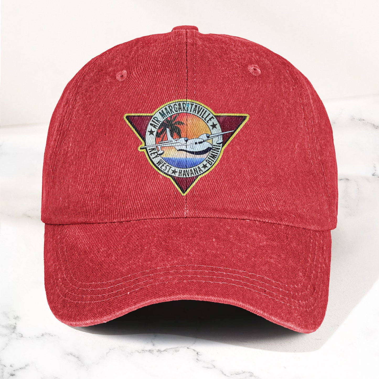 Air Margaritaville Denim Cap – Retro Jimmy Buffett Inspired Dad Hat (With Box)