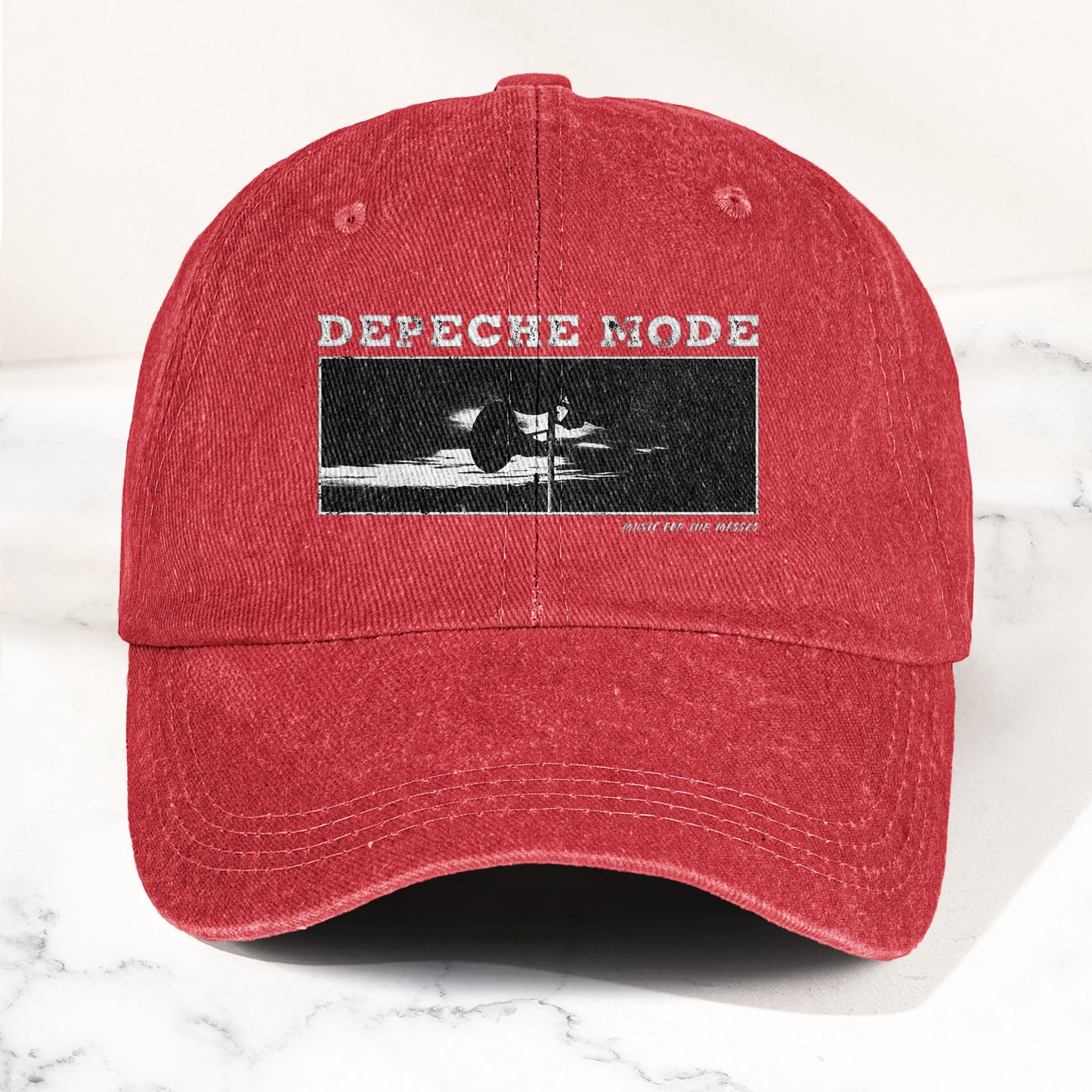 Music for the Masses Denim Cap – Retro Depeche Mode Merch Dad Hat (With Box)