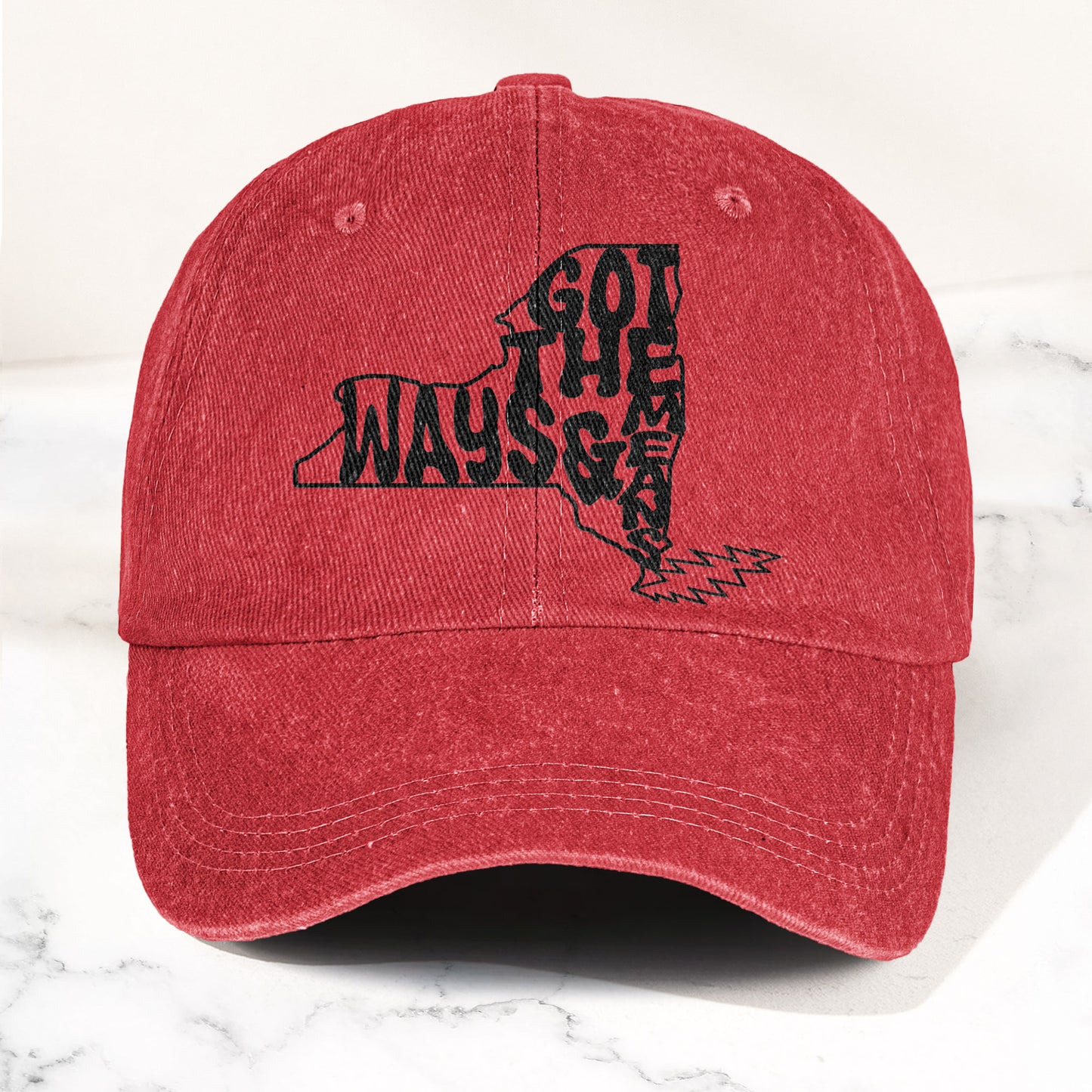 Grateful Dead Got The Ways & Means New York Denim Cap – Retro Rock Music Fan Cap (With Box)
