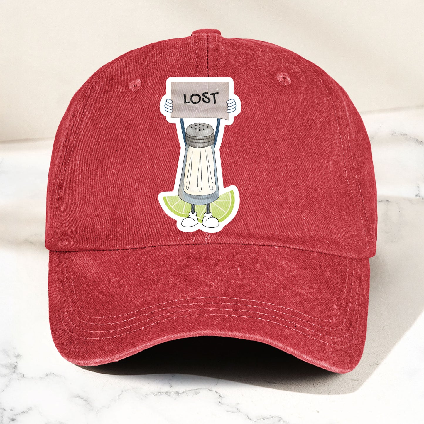 Lost Shaker of Salt Denim Cap – Retro Classic Jimmy Buffett Inspired Dad Hat (With Box)
