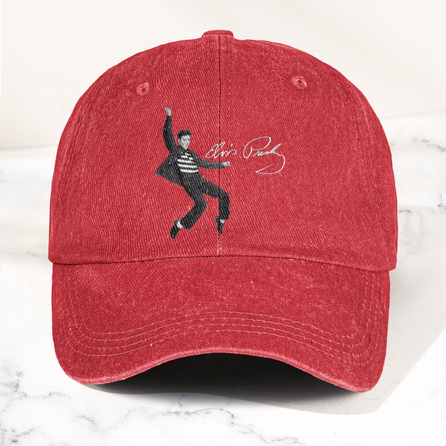 Elvis Presley Jailhouse Rock Pose Hat – Classic Rock Music Tribute Cap (With Box)