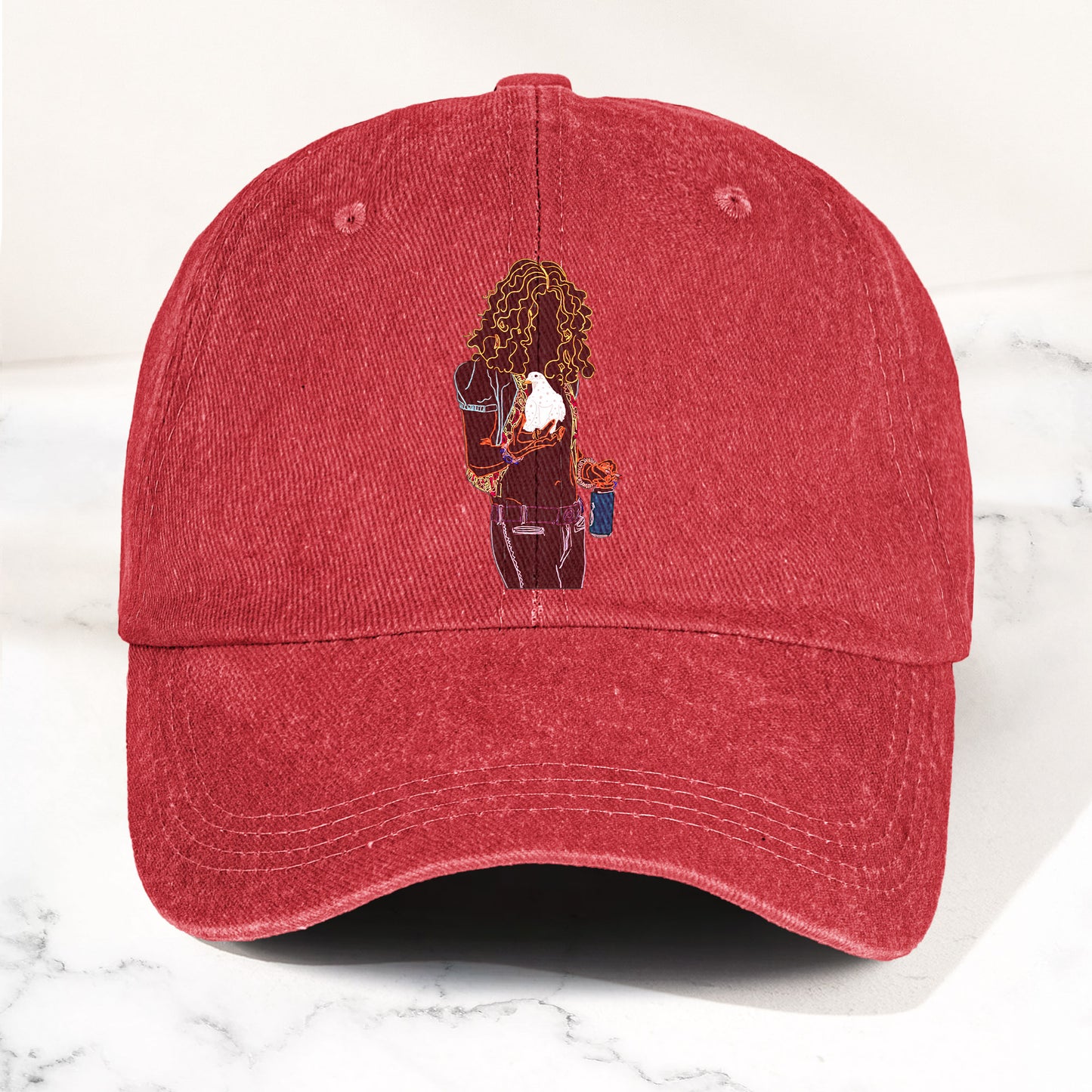 Robert Plant Denim Cap – Retro Classic Rock Music Inspired Dad Hat (With Box)