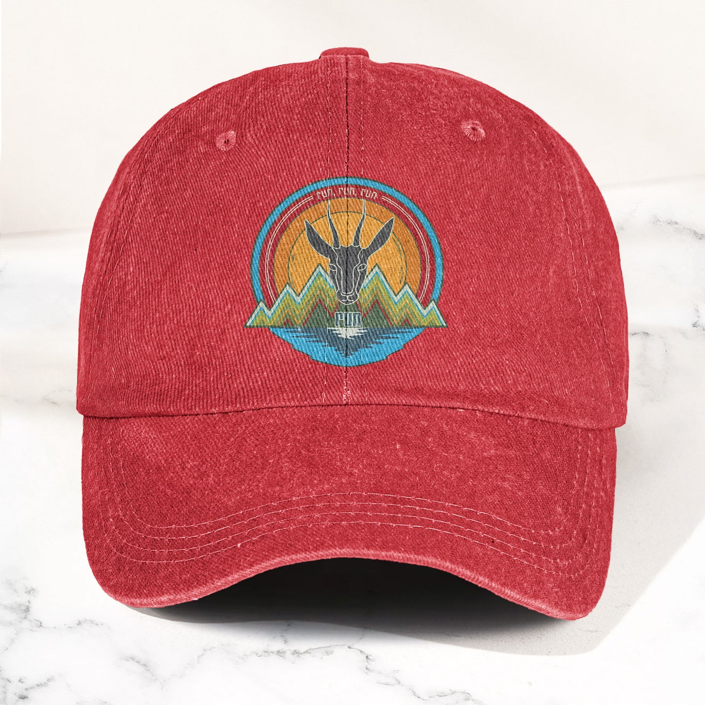 Phish Antelope Run Logo Denim Cap – Retro Music Phish Cap Gift For Dad (With Box)