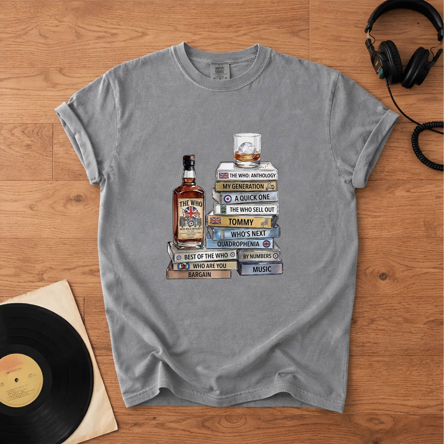 The Who Cassette Album Collection T-Shirt – Retro Rock Music Band Merch Tee