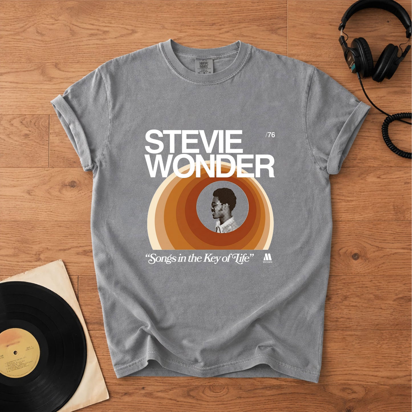 Stevie Wonder Songs in the Key of Life Vintage Tee Unisex T-Shirt – Retro Rock Music Bands Merch Tee