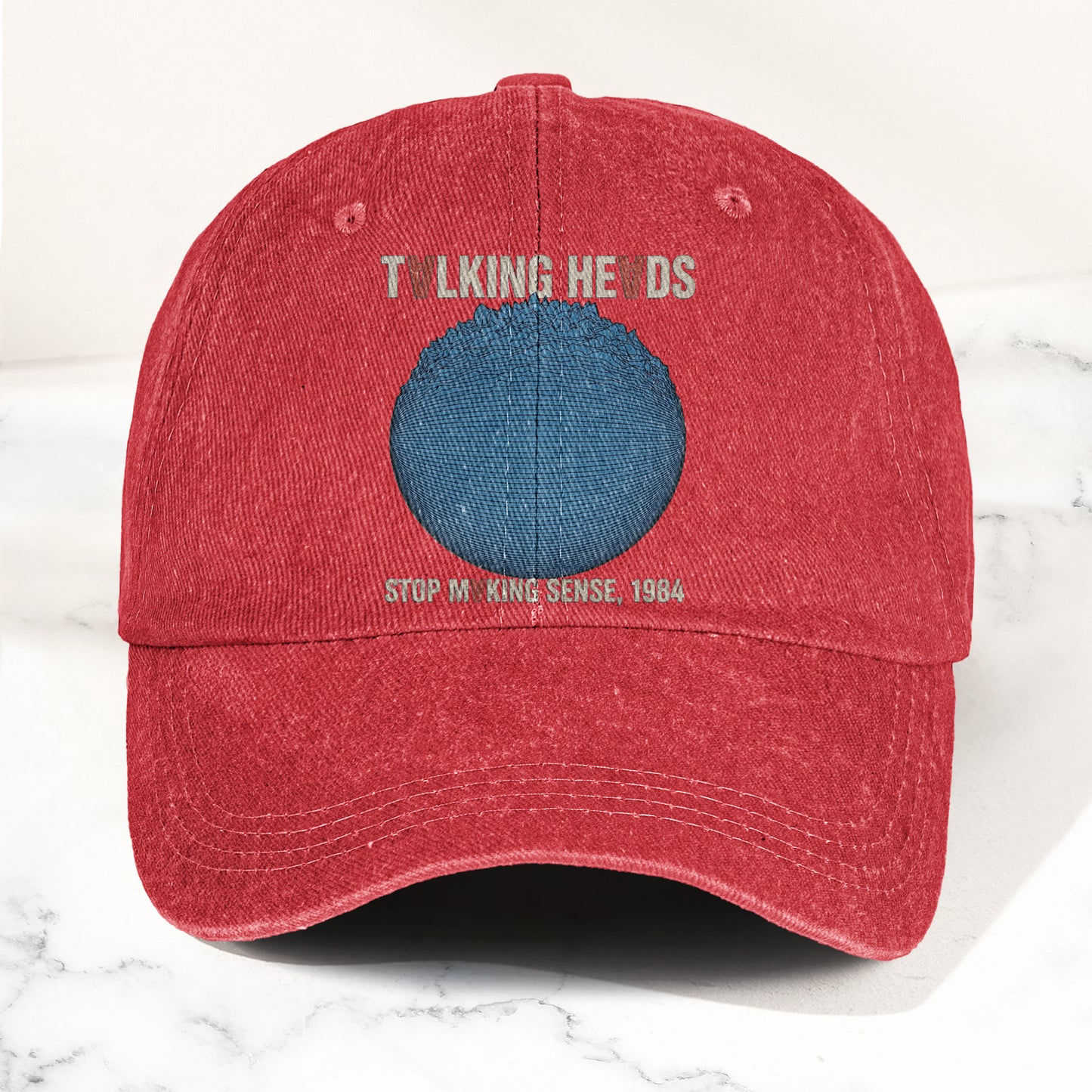 Talking Heads Stop Making Sense 1984 Graphic Denim Cap – Retro Rock Music Fan Cap (With Box)